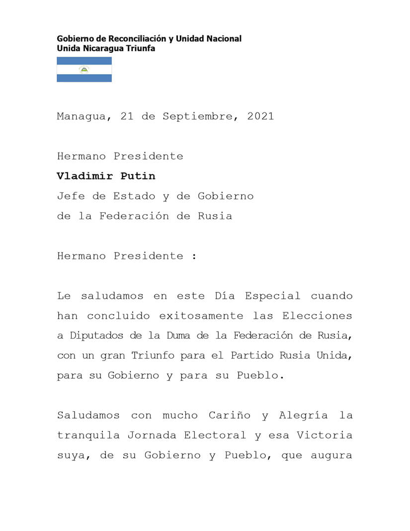 mensaje-rusia-nicaragua